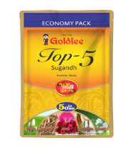 Goldiee Top-5 Sugandh Agarbatti Economy Pack