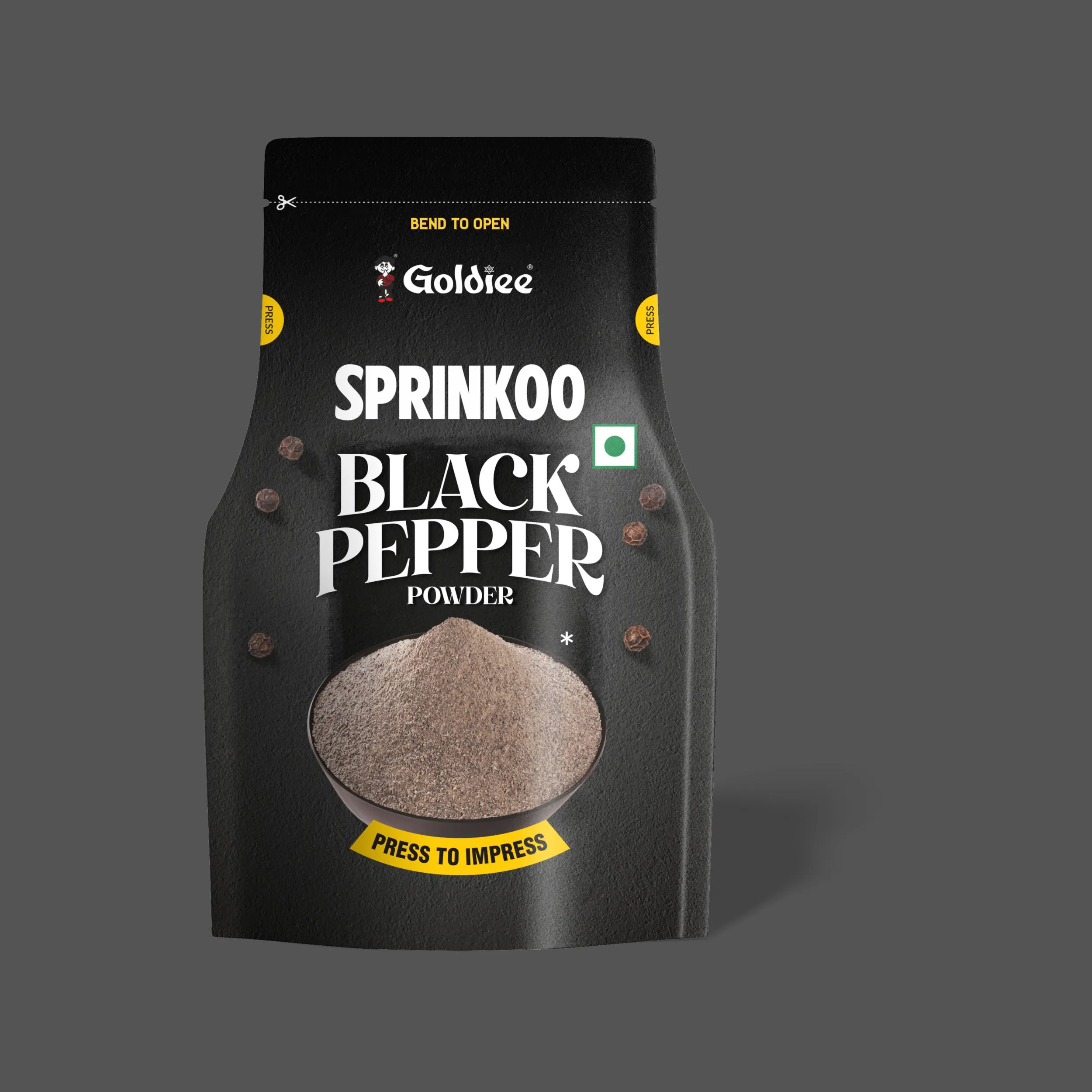 GOLDIEE SPRINKOO BLACK PEPPER POWDER-50g